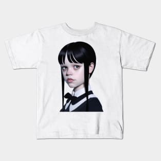 Wednesday Addams Cute Kids T-Shirt